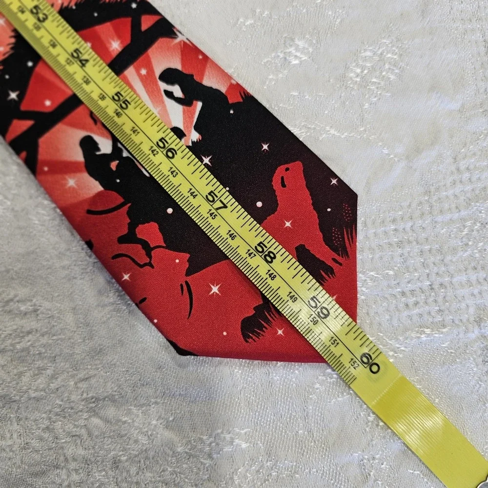 Tie Tales Mens Christmas Nativity Scene Tie Red Religious Holiday Angels